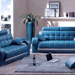 blue-leather-lounge-set